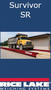New Truck Scale, Truck Weighing, Rice Lake Survivor SR