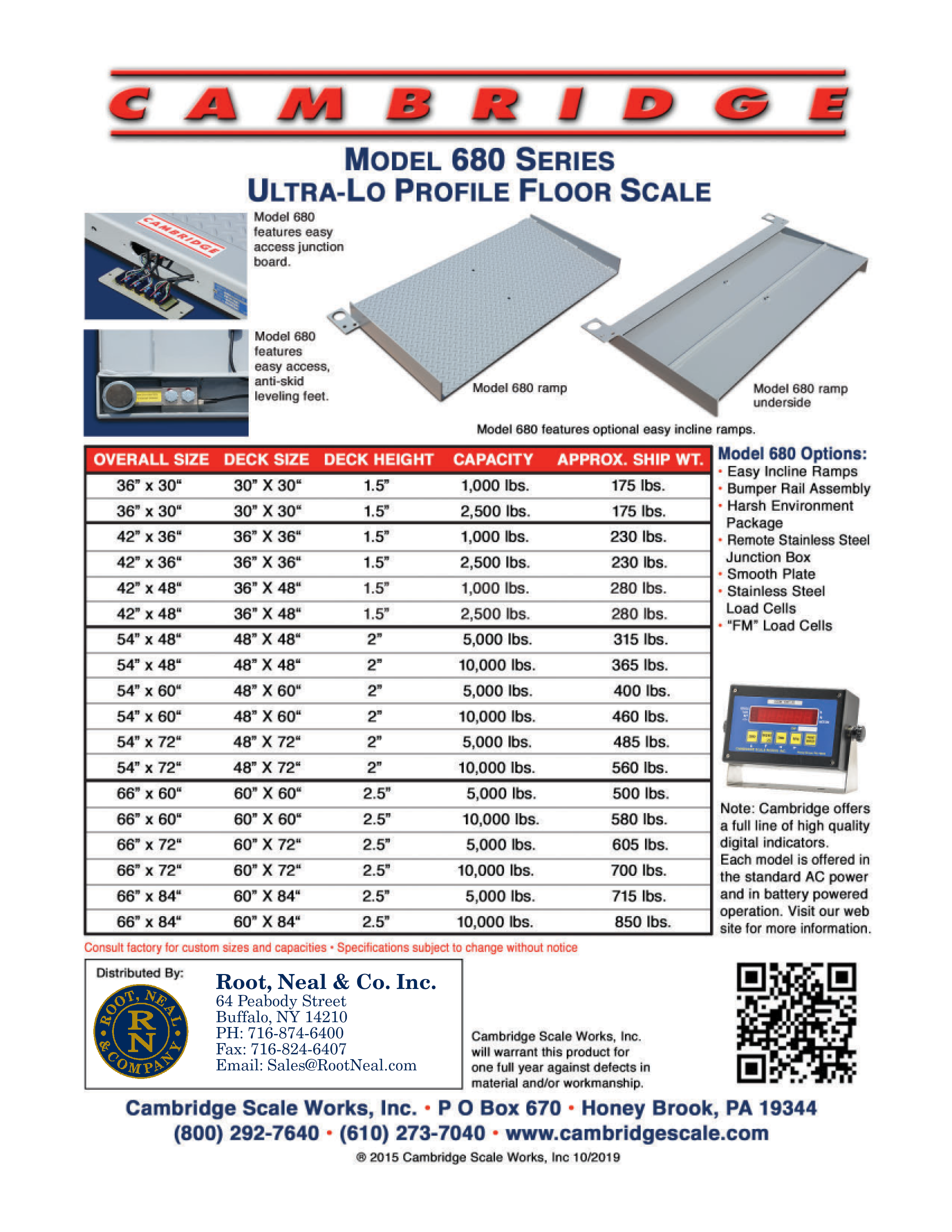 floor scale, weighing, cambridge scale, cambridge 60,cambridge 680 specifications